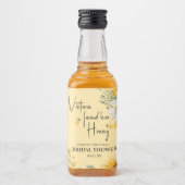 Simple She’s Found Her Honey Bee Bridal Shower リキュールボトルラベル (正面)