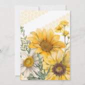 Simple She’s Found Her Honey Bee Bridal Shower 招待状 (裏面)