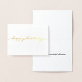Simple Shiny Happy Birthday Foil Card 箔カード (ディスプレー)