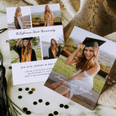  Simple Signed Photo Graduation Invitation Card  招待状