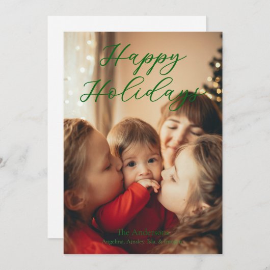 Simple Single Photo シーズンカード (正面/裏面)