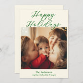 Simple Single Photo シーズンカード (正面/裏面)