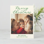 Simple Single Photo Holida シーズンカード (スタンド正面)
