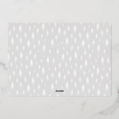 Simple Six | Minimalist Photo Collage Silver 箔シーズンカード (裏面)