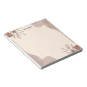 Simple Sketch Floral Notepad ノートパッド (アングル)