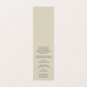 Simple Small Funeral Memorial Prayer Photo Card 名刺 (内部フラット)