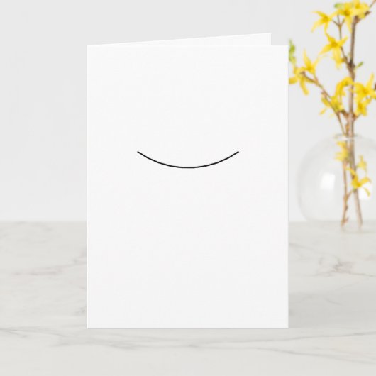 Simple Smile Make Me Happy Card カード (黄色い花)