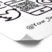 Simple Social media Poster for Company - Promotion ポスター (角)