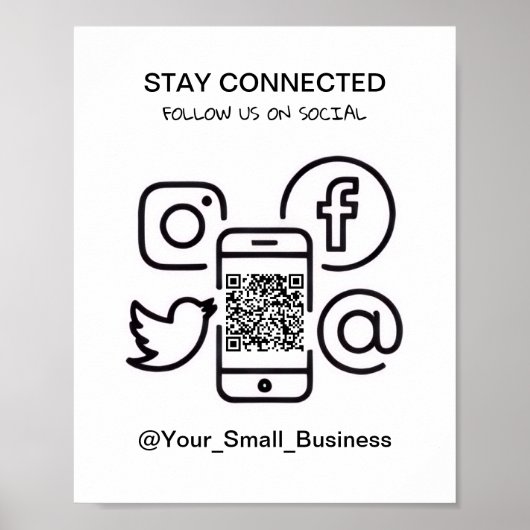 Simple Social media Poster for Company - Promotion ポスター (正面)