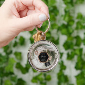 Simple soft Neutral Pregnancy Announcement gift キーホルダー (手)