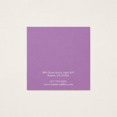 Simple Square White Stud Earring Display Card (裏面)