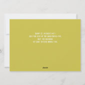 Simple St. patrick's day Shamrocks family photo  シーズンカード (裏面)