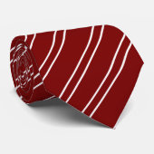 Simple Striped Custom Initials ネクタイ (ロール)