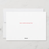 Simple Stripes and Scallops Landscape Photo シーズンカード (裏面)