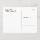 Simple Style | 卒業記念フォトカード 案内ポストカード (裏面)