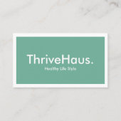 Simple Style Clean Lifestyle Calming Sage Green 名刺 (正面)