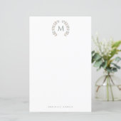 Simple Styled Monogram stationary (スタンド正面)