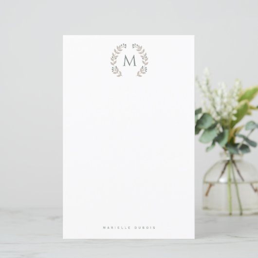 Simple Styled Monogram stationary (スタンド正面)