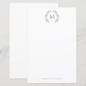 Simple Styled Monogram stationary (正面/裏面)