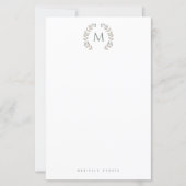 Simple Styled Monogram stationary (正面)