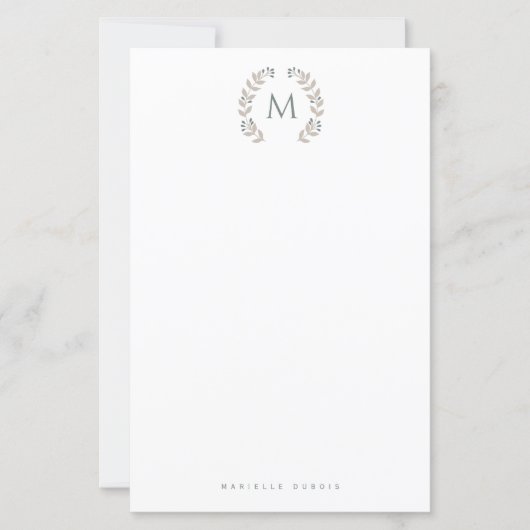 Simple Styled Monogram stationary (正面)