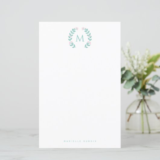 Simple Styled Monogram stationary (スタンド正面)