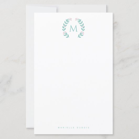 Simple Styled Monogram stationary (正面)