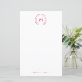 Simple Styled Monogram stationary (スタンド正面)