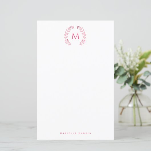 Simple Styled Monogram stationary (スタンド正面)