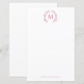 Simple Styled Monogram stationary (正面/裏面)