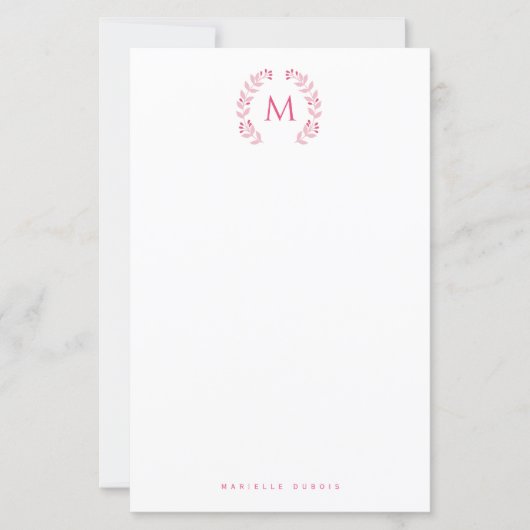 Simple Styled Monogram stationary (正面)