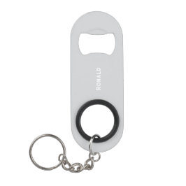 Simple Stylish Bottle Opener Custom Text Bar Key キーホルダー栓抜き
