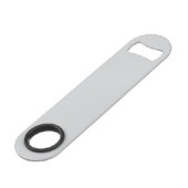 Simple Stylish Bottle Opener Custom Text Bar Key スピード栓抜き (裏面アングル)