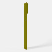SIMPLE STYLISH CUSTOMIZED NAME MODERN OLIVE iPhoneケース (右側面)