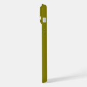 SIMPLE STYLISH CUSTOMIZED NAME MODERN OLIVE iPhoneケース (左側面)