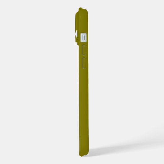 SIMPLE STYLISH CUSTOMIZED NAME MODERN OLIVE iPhoneケース (左側面)
