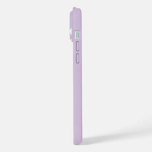 SIMPLE STYLISH CUSTOMIZED NAME MODERN PALE PURPLE iPhoneケース (左側面)
