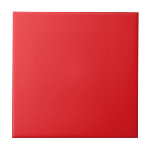 SIMPLE STYLISH MODERN BRIGHT RED SOLID  タイル (正面)