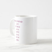 SIMPLE STYLISH MODERN CUSTOMIZED MOTHER'S DAY GIFT コーヒーマグカップ (正面左)