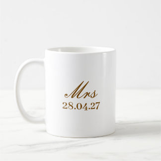 SIMPLE STYLISH MODERN CUSTOMIZED MRS MOTHER'S DAY  コーヒーマグカップ