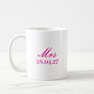 SIMPLE STYLISH MODERN CUSTOMIZED MRS MOTHER'S DAY  コーヒーマグカップ