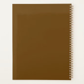 SIMPLE STYLISH MODERN CUSTOMIZED NAME DAILY プランナー手帳 (裏面)