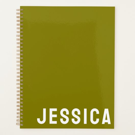 SIMPLE STYLISH MODERN CUSTOMIZED NAME DAILY プランナー手帳 (正面)