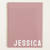 SIMPLE STYLISH MODERN CUSTOMIZED NAME DAILY プランナー手帳 (正面)