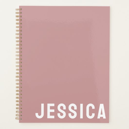 SIMPLE STYLISH MODERN CUSTOMIZED NAME DAILY プランナー手帳 (正面)