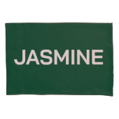 SIMPLE STYLISH MODERN CUSTOMIZED NAME MONOGRAM 枕カバー (正面)