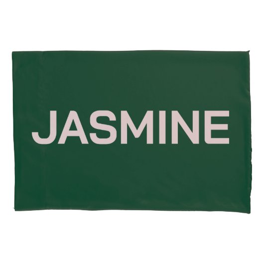 SIMPLE STYLISH MODERN CUSTOMIZED NAME MONOGRAM 枕カバー (正面)