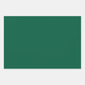 SIMPLE STYLISH MODERN DARK GREEN WEDDING  ラッピングペーパーシート (正面3)