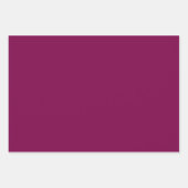 SIMPLE STYLISH MODERN WINE COLOUR WEDDING  ラッピングペーパーシート (正面)