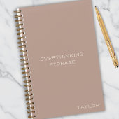 Simple Stylish Overthinking Storage List Name Rose ノートブック